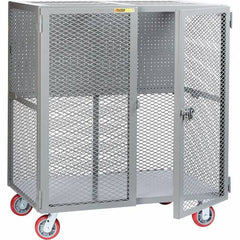 Little Giant - 2,000 Lb Capacity, 1 Shelf, Security Cart - 27" Long x 49" Wide x 57" High - Americas Tooling