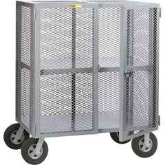 Little Giant - 1,500 Lb Capacity, 1 Shelf, Security Cart - 27" Long x 61" Wide x 61" High - Americas Tooling