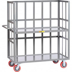 Little Giant - 3,600 Lb Capacity, 2 Shelf, 3-Sided Truck - 60" Long x 24" Wide x 57" High - Americas Tooling