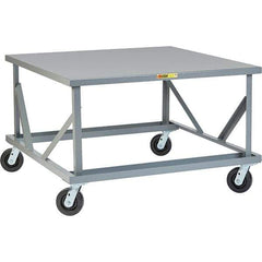 Little Giant - 3,600 Lb Capacity Steel Adjustable Pallet Stand - 30" High - Americas Tooling