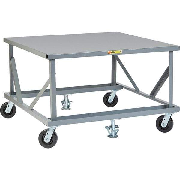 Little Giant - 3,600 Lb Capacity Steel Adjustable Pallet Stand - 30" High - Americas Tooling