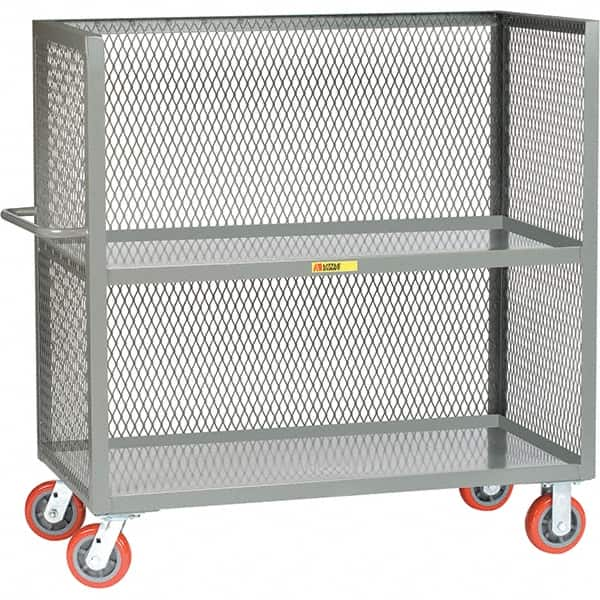 Little Giant - 3,600 Lb Capacity, 2 Shelf, 3-Sided Truck - 48" Long x 30" Wide x 57" High - Americas Tooling