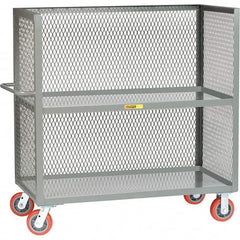 Little Giant - 3,600 Lb Capacity, 2 Shelf, 3-Sided Truck - 48" Long x 30" Wide x 57" High - Americas Tooling