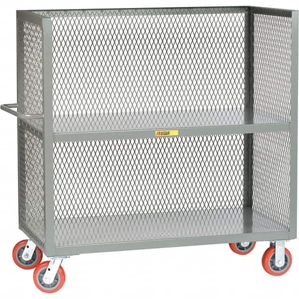 Little Giant - 3,600 Lb Capacity, 2 Shelf, 3-Sided Truck - 48" Long x 30" Wide x 57" High - Americas Tooling