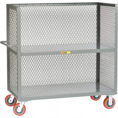 Little Giant - 3,600 Lb Capacity, 2 Shelf, 3-Sided Truck - 60" Long x 24" Wide x 57" High - Americas Tooling