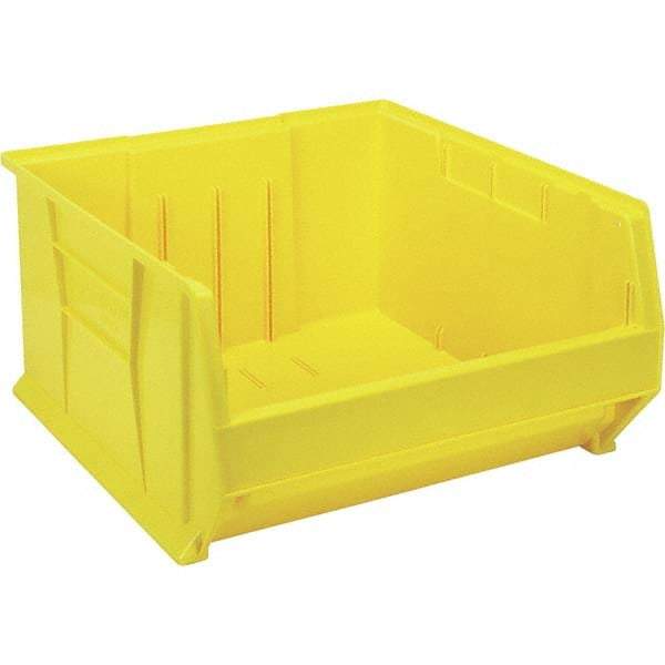 Quantum Storage - 225 Lb Load Capacity Yellow Polypropylene Tote Container - Stacking, 12" Long x 22-1/2" Wide x 23.9" High - Americas Tooling