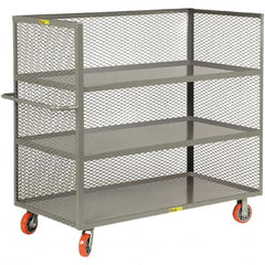 Little Giant - 3,600 Lb Capacity, 3 Shelf, 3-Sided Truck - 48" Long x 24" Wide x 57" High - Americas Tooling