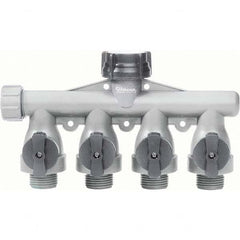 Gilmour - Garden Hose Fittings & Repair Kits Type: Shut-Off Valve Connector Type: Male; Female - Americas Tooling