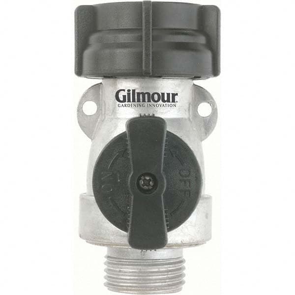 Gilmour - Garden Hose Fittings & Repair Kits Type: Shut-Off Valve Connector Type: Male; Female - Americas Tooling