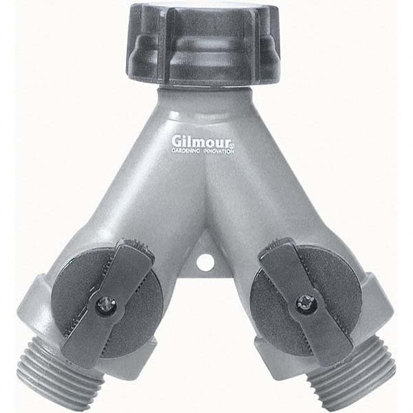 Gilmour - Garden Hose Fittings & Repair Kits Type: Shut-Off Valve Connector Type: Male; Female - Americas Tooling