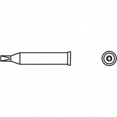 Weller - Soldering Iron Tips; Type: Chisel Tip ; For Use With: WP120; WXP120 - Exact Industrial Supply