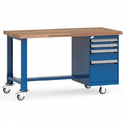 Rousseau Metal - Mobile Work Benches Type: Mobile Workbench Length: 60 (Inch) - Americas Tooling