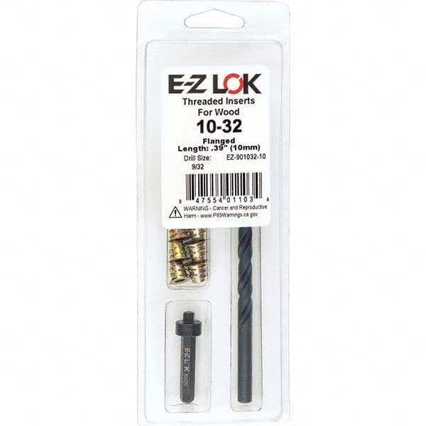 E-Z LOK - Thread Repair Kits Insert Thread Size (Inch): #10-32 Includes Drill: Yes - Americas Tooling