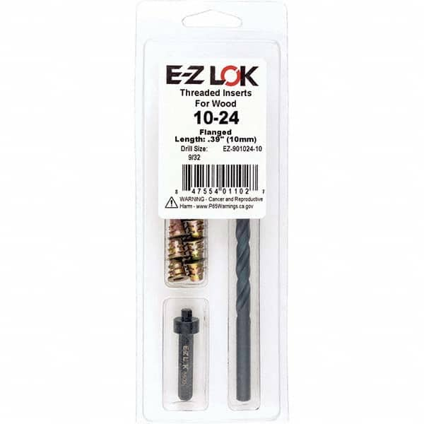 E-Z LOK - Thread Repair Kits Insert Thread Size (Inch): #10-24 Includes Drill: Yes - Americas Tooling