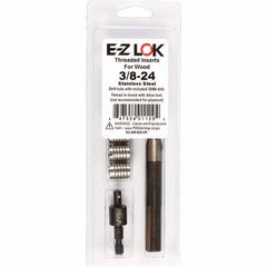 E-Z LOK - Thread Repair Kits Insert Thread Size (Inch): 3/8-24 Includes Drill: Yes - Americas Tooling