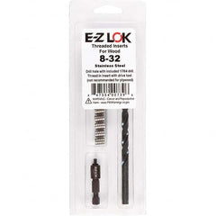 E-Z LOK - Thread Repair Kits Insert Thread Size (Inch): #8-32 Includes Drill: Yes - Americas Tooling