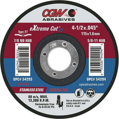 CGW Abrasives - Cutoff Wheels Tool Compatibility: Angle Grinders Wheel Diameter (Inch): 6 - Americas Tooling