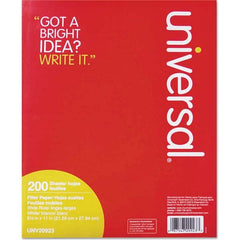 UNIVERSAL - Note Pads, Writing Pads & Notebooks Writing Pads & Notebook Type: Filler Paper Size: 8-1/2 x 11 - Americas Tooling