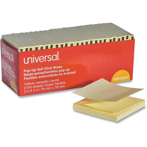 UNIVERSAL - Note Pads, Writing Pads & Notebooks Writing Pads & Notebook Type: Self-Stick Notes Size: 3 x 3 - Americas Tooling