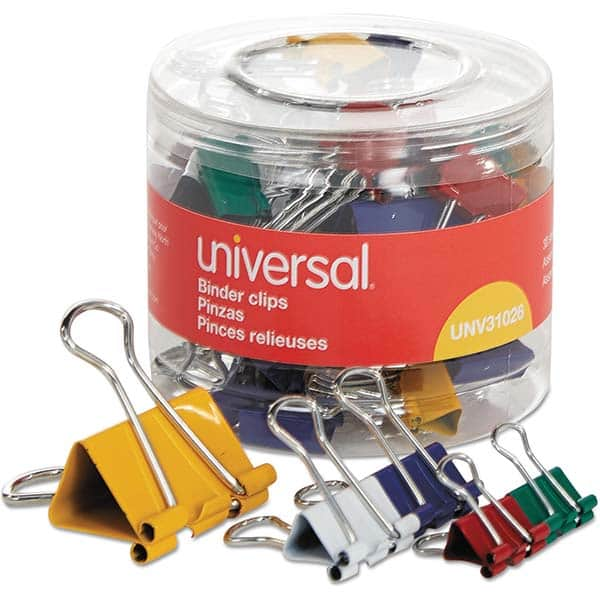 UNIVERSAL - Binder Clips Binder Type: Binder Clip Capacity (Inch): 0.63 - Americas Tooling