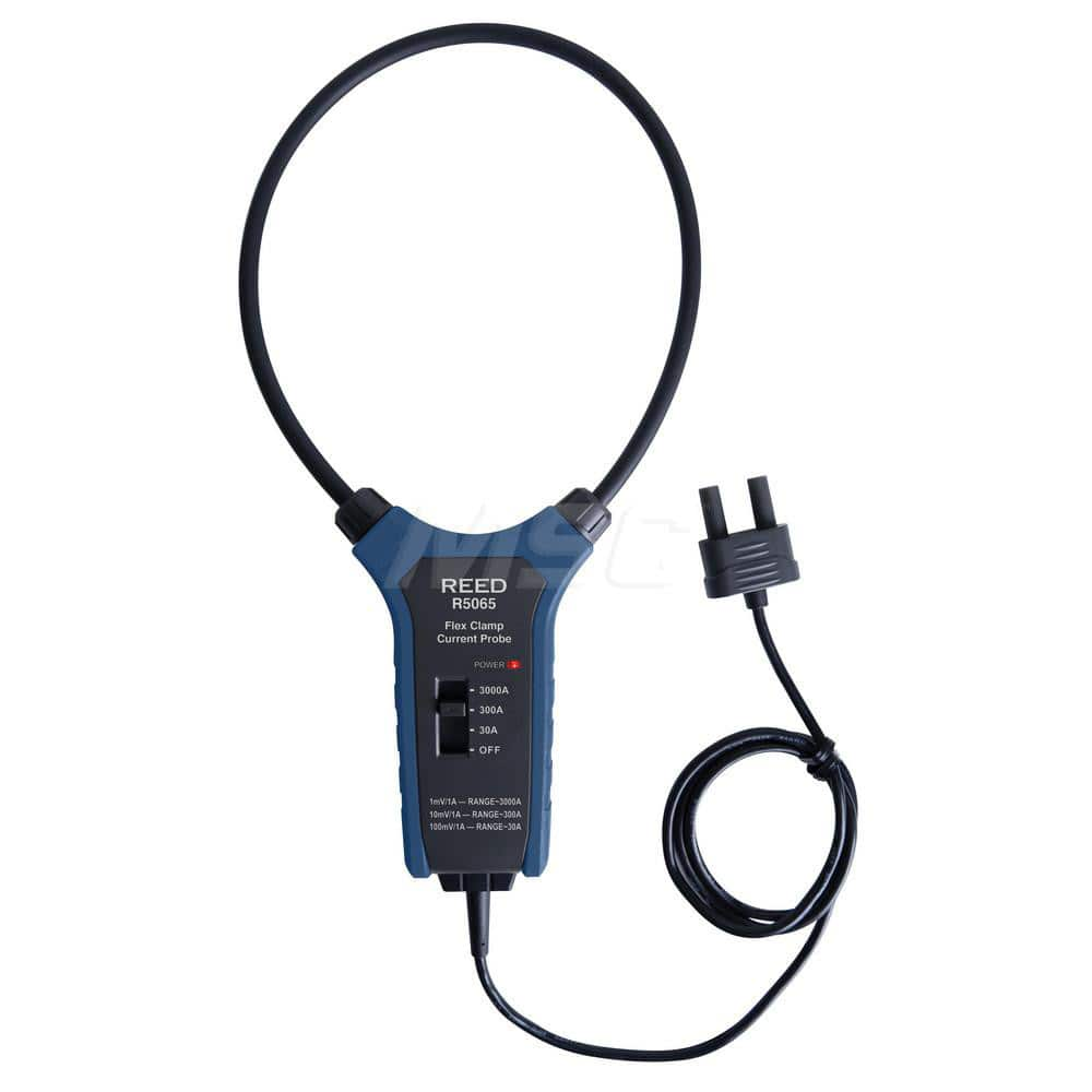 Flexible Current Probe Clamp Meter: CAT IV, 18″ Jaw, Flex Jaw 3,000 A, Measures Current