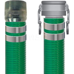 Liquid Suction & Discharge Hose; Inside Diameter (Inch): 1-1/2; Length (Feet): 25; Outside Diameter (Decimal Inch): 1.8400; Material: PVC; Working Pressure (psi): 90.000; Vacuum Rating: 29 In. Hg; Color: Green; Minimum Temperature (F): -23.000; Maximum Te