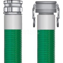 Liquid Suction & Discharge Hose; Inside Diameter (Inch): 3; Length (Feet): 15; Outside Diameter (Decimal Inch): 3.4600; Material: PVC; Working Pressure (psi): 55.000; Vacuum Rating: 29 In. Hg; Color: Green; Minimum Temperature (F): -23.000; Maximum Temper