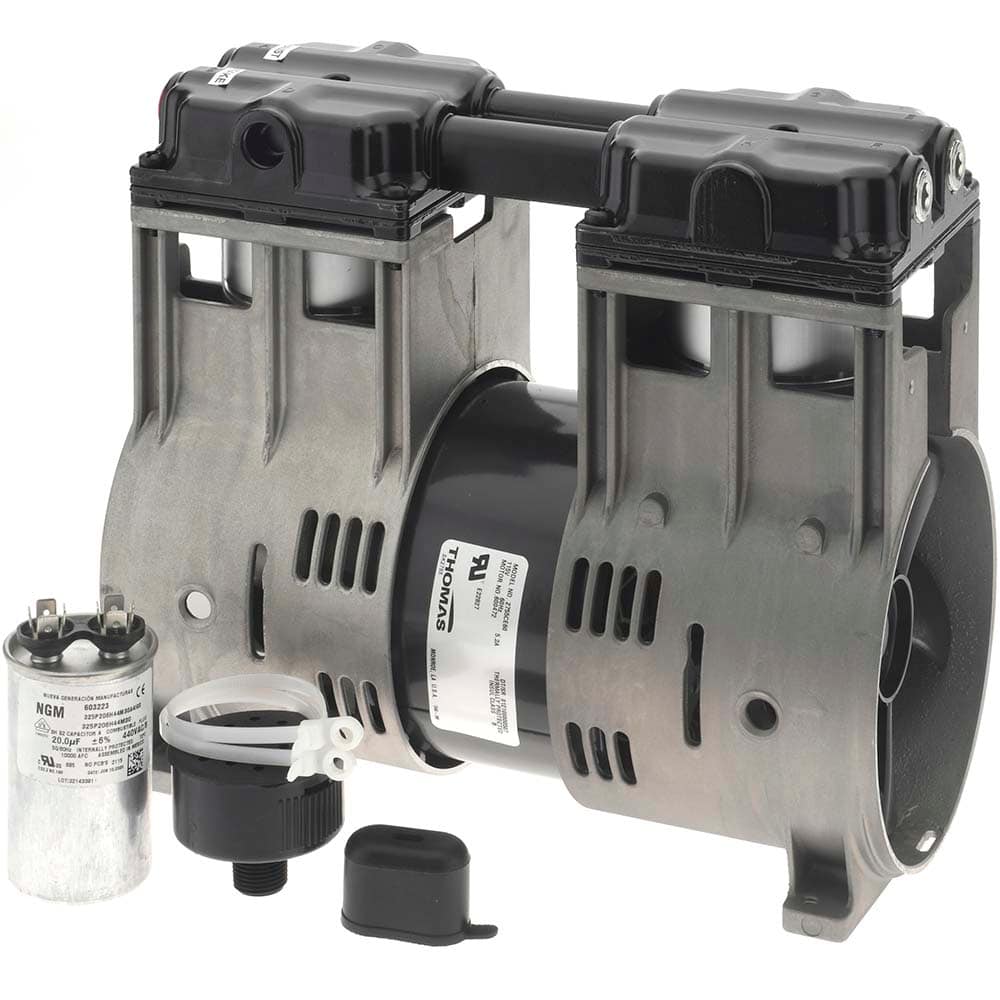 Piston-Type Vacuum Pumps; Compressor Type: Vacuum Pump; Length (Decimal Inch): 9.3200; Pressure: N/A; Shipping Weight (Lb.): 26.0000