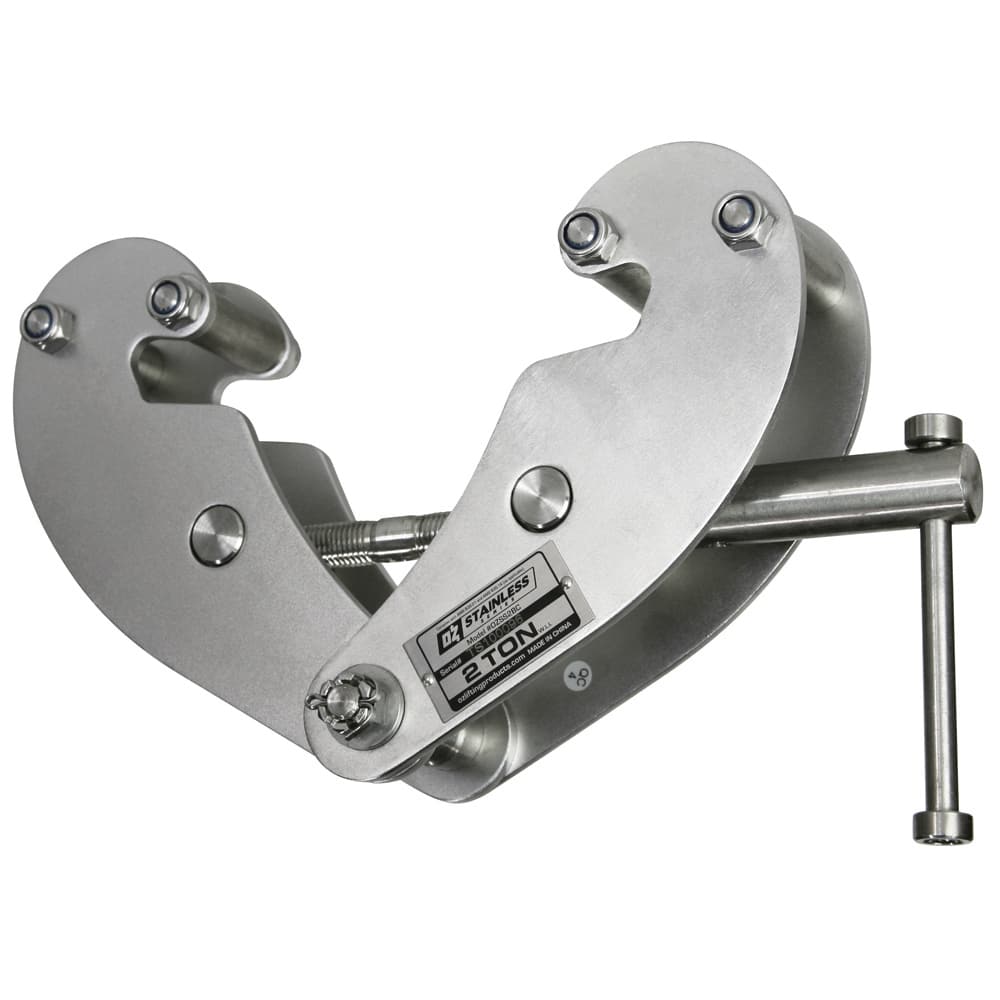 OZ Lifting Products - Beam Clamps & C-Clamps Type: Beam Clamp Maximum Flange Thickness: 0.9400 (Decimal Inch) - Americas Tooling