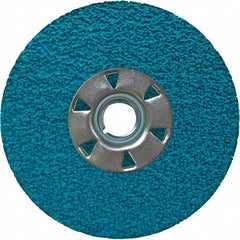 VSM - 5" Diam, 7/8" Hole, 36 Grit Ceramic Fiber Disc - Americas Tooling