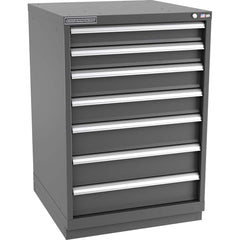 Champion Tool Storage - Modular Storage Cabinets; Type: Counter-Height Standard Width Drawer Cabinet ; Number of Drawers: 7.000 ; Height (Inch): 41-3/4 ; Width (Inch): 28-1/4 ; Depth (Inch): 28-1/2 ; Color: Dark Gray - Exact Industrial Supply