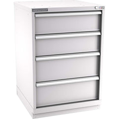 Champion Tool Storage - Modular Storage Cabinets; Type: Counter-Height Standard Width Drawer Cabinet ; Number of Drawers: 4.000 ; Height (Inch): 41-3/4 ; Width (Inch): 28-1/4 ; Depth (Inch): 28-1/2 ; Color: Light Gray - Exact Industrial Supply