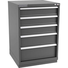 Champion Tool Storage - Modular Storage Cabinets; Type: Counter-Height Standard Width Drawer Cabinet ; Number of Drawers: 5.000 ; Height (Inch): 41-3/4 ; Width (Inch): 28-1/4 ; Depth (Inch): 28-1/2 ; Color: Dark Gray - Exact Industrial Supply