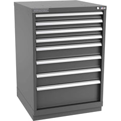 Champion Tool Storage - Modular Storage Cabinets; Type: Counter-Height Standard Width Drawer Cabinet ; Number of Drawers: 8.000 ; Height (Inch): 41-3/4 ; Width (Inch): 28-1/4 ; Depth (Inch): 28-1/2 ; Color: Dark Gray - Exact Industrial Supply