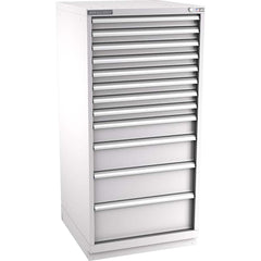 Champion Tool Storage - Modular Storage Cabinets; Type: Eye-Level Standard Width Drawer Cabinet ; Number of Drawers: 12.000 ; Height (Inch): 59-1/2 ; Width (Inch): 28-1/4 ; Depth (Inch): 28-1/2 ; Color: Light Gray - Exact Industrial Supply