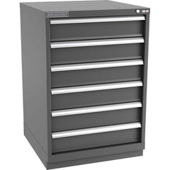 Champion Tool Storage - Modular Storage Cabinets; Type: Counter-Height Standard Width Drawer Cabinet ; Number of Drawers: 6.000 ; Height (Inch): 41-3/4 ; Width (Inch): 28-1/4 ; Depth (Inch): 28-1/2 ; Color: Dark Gray - Exact Industrial Supply