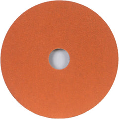 Norton - 7" Diam, 7/8" Hole, 36 Grit Ceramic Alumina Fiber Disc - Exact Industrial Supply