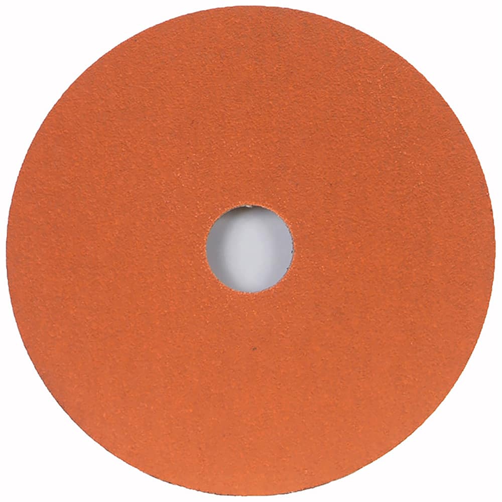 Norton - 4-1/2" Diam, 7/8" Hole, 36 Grit Ceramic Alumina Fiber Disc - Exact Industrial Supply