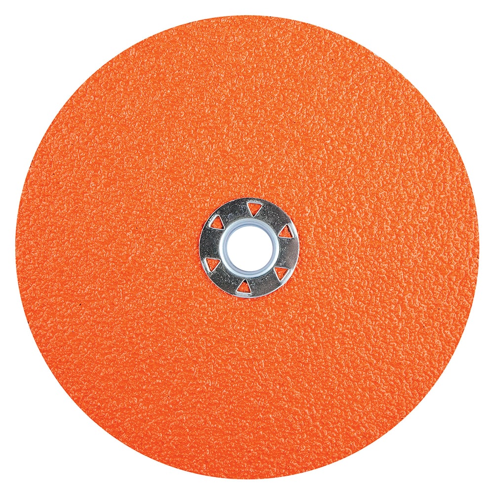 Norton - 7" Diam, 5/8-11 Hole, 36 Grit Ceramic Alumina Fiber Disc - Exact Industrial Supply