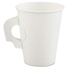 DART - Polycoated Hot Paper Cups with Handles, 8 oz, White - Americas Tooling