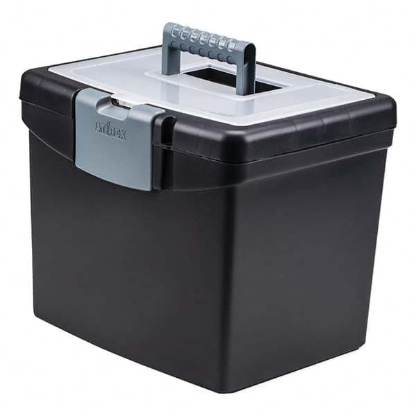 Storex - Compartment Storage Boxes & Bins Type: File Boxes-Portable Number of Compartments: 1.000 - Americas Tooling