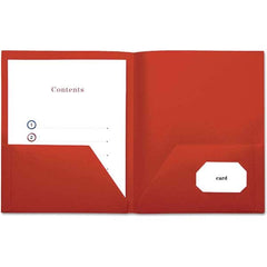 UNIVERSAL - File Folders, Expansion Folders & Hanging Files Folder/File Type: Pocket Folders Color: Red - Americas Tooling