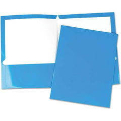 UNIVERSAL - File Folders, Expansion Folders & Hanging Files Folder/File Type: Pocket Folders Color: Blue - Americas Tooling