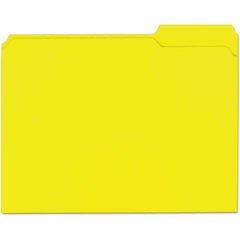 UNIVERSAL - File Folders, Expansion Folders & Hanging Files Folder/File Type: File Folders with Top Tab Color: Yellow - Americas Tooling