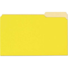 UNIVERSAL - File Folders, Expansion Folders & Hanging Files Folder/File Type: File Folders with Top Tab Color: Light Yellow - Americas Tooling