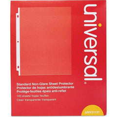 UNIVERSAL - Document Protectors Type: Sheet Protector Width (Inch): 9.65 - Americas Tooling