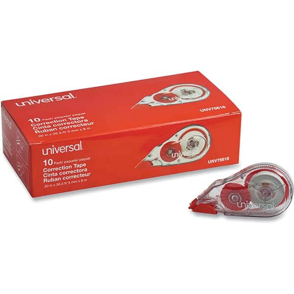 UNIVERSAL - Correction Fluid & Tape Type: Correction Tape Non-Refillable Tape Size: 1/5 x 315" - Americas Tooling