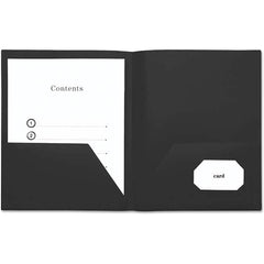 UNIVERSAL - File Folders, Expansion Folders & Hanging Files Folder/File Type: Pocket Folders Color: Black - Americas Tooling