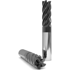 GWS - 3/8" Diam 3 Flute Solid Carbide 0.015" Corner Radius End Mill - Americas Tooling