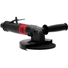 Air Angle Grinder: 6″ Wheel Dia, 10,000 RPM 5/8-11 Spindle, 56 CFM, 3/8″ Inlet